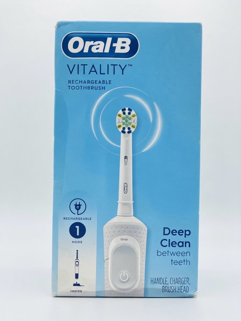 NIB Oral-B Vitality Deep Clean Electric Toothbrush White Set